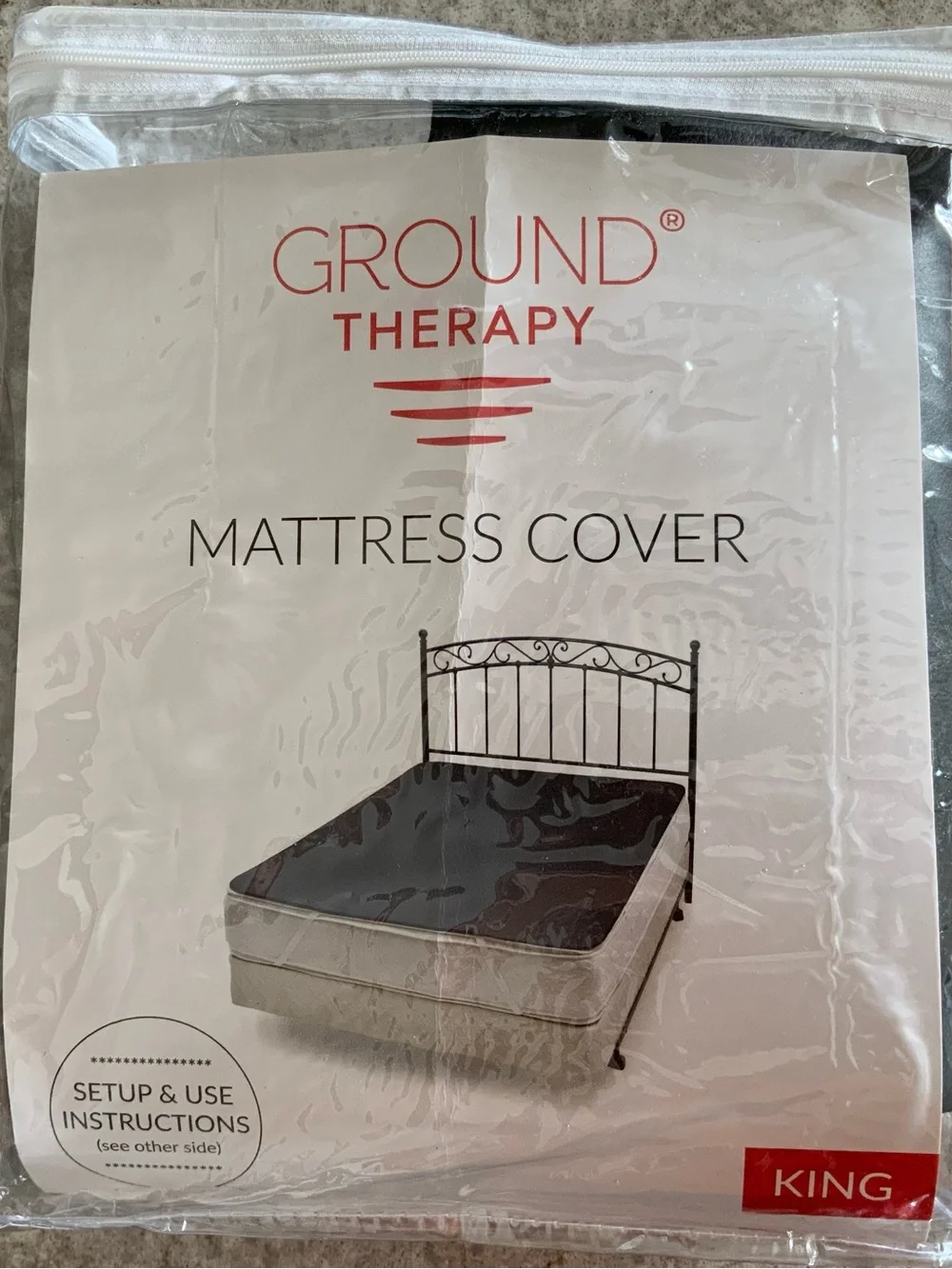 Ground therapy mattress cover king